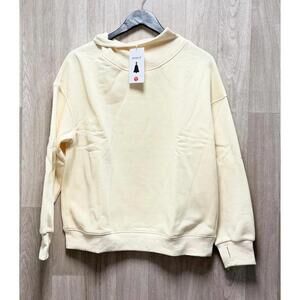 Zesica Apricot Mock Neck Sweater Women Size Small